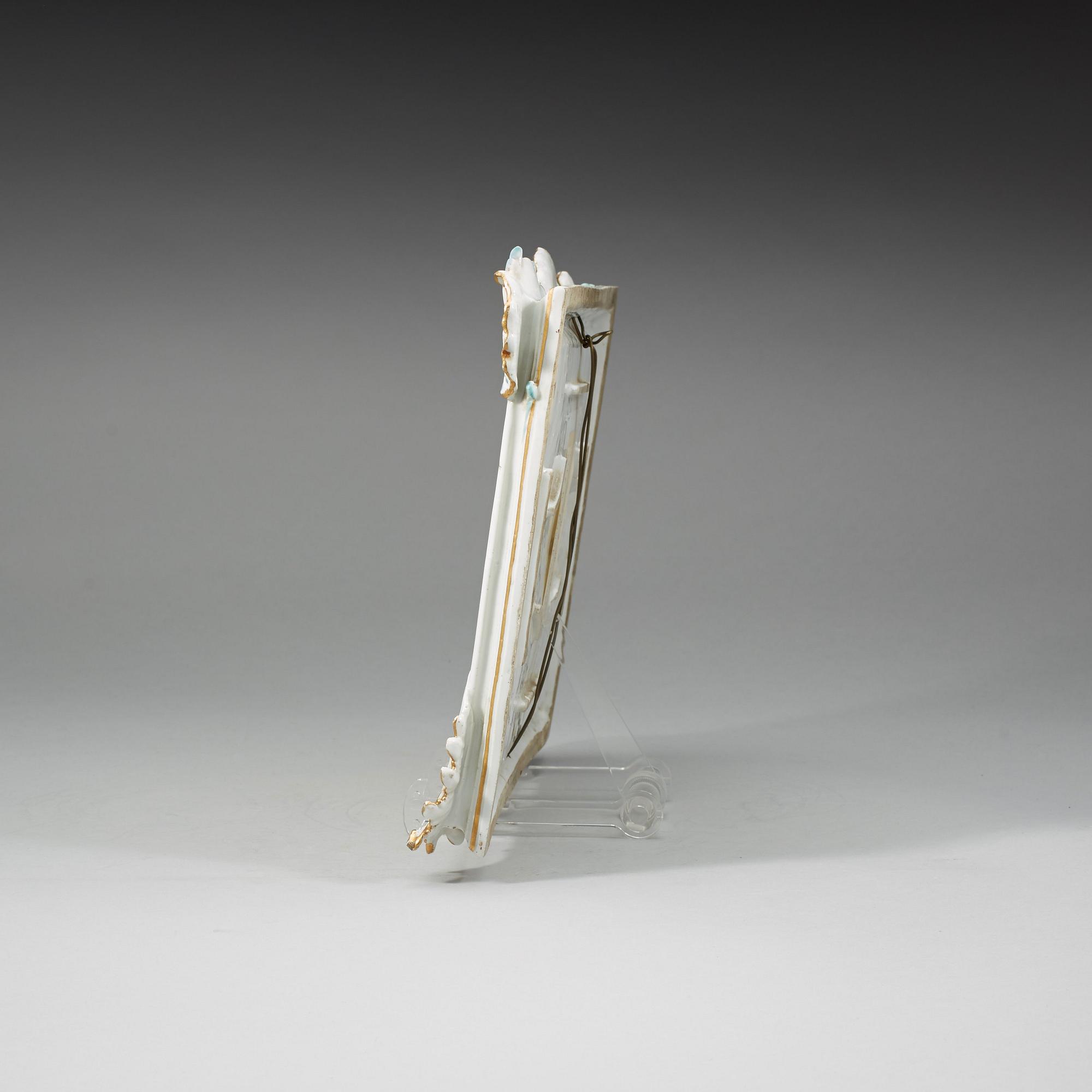 TAVLA, porslin. Meissen, 1700-tal.