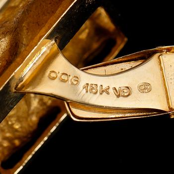 MANSCHETTKNAPPAR, 1 par, 18K guld, Örneus Guldsmedja 1971. Vikt ca 16 g.