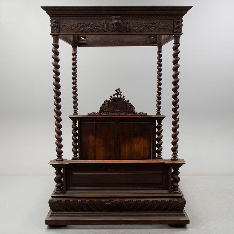 A first half of the 18th Century  Baroque bed.