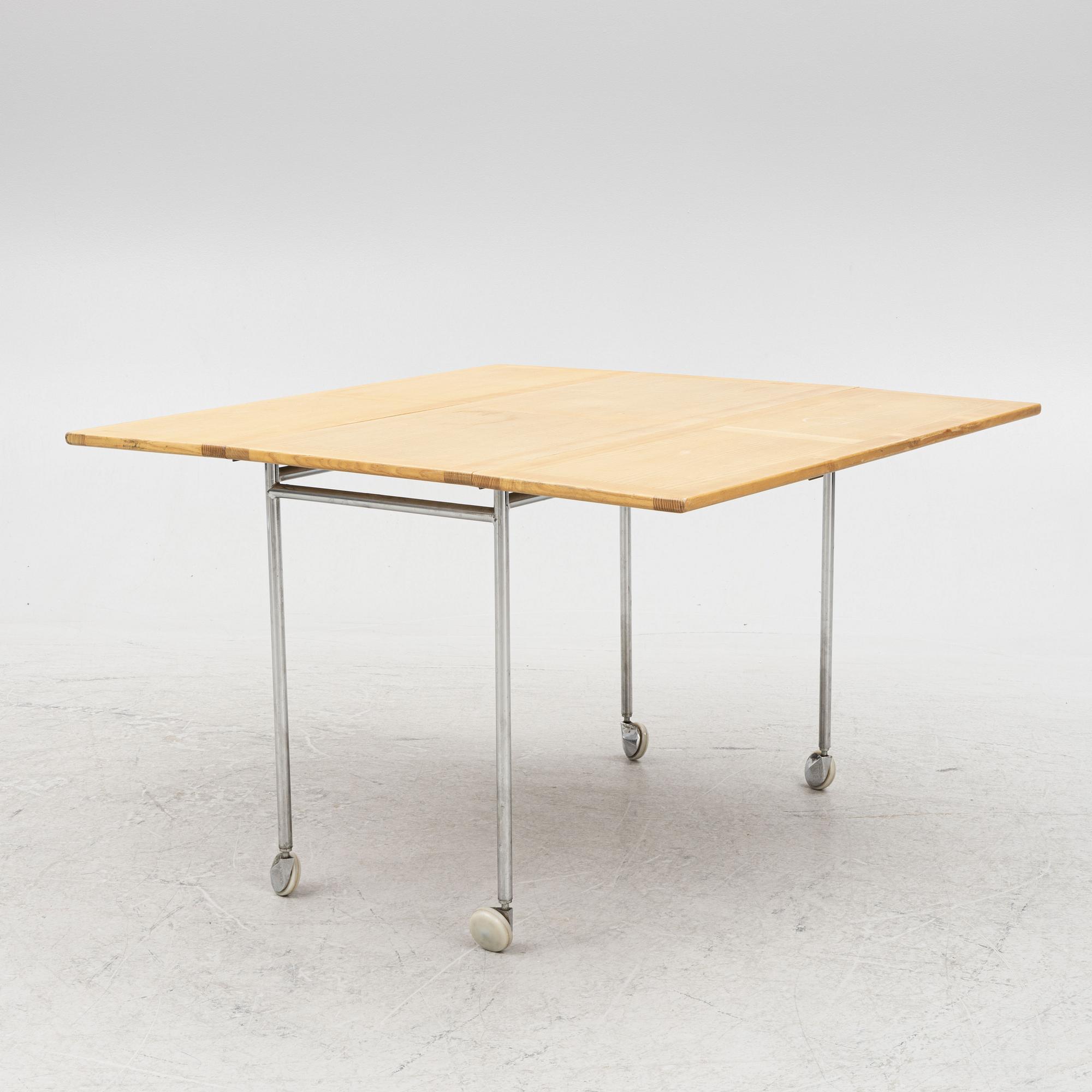 Bruno Mathsson, klaffbord / rullbord, "Berit", Mathsson International, Värnamo, 1965.
