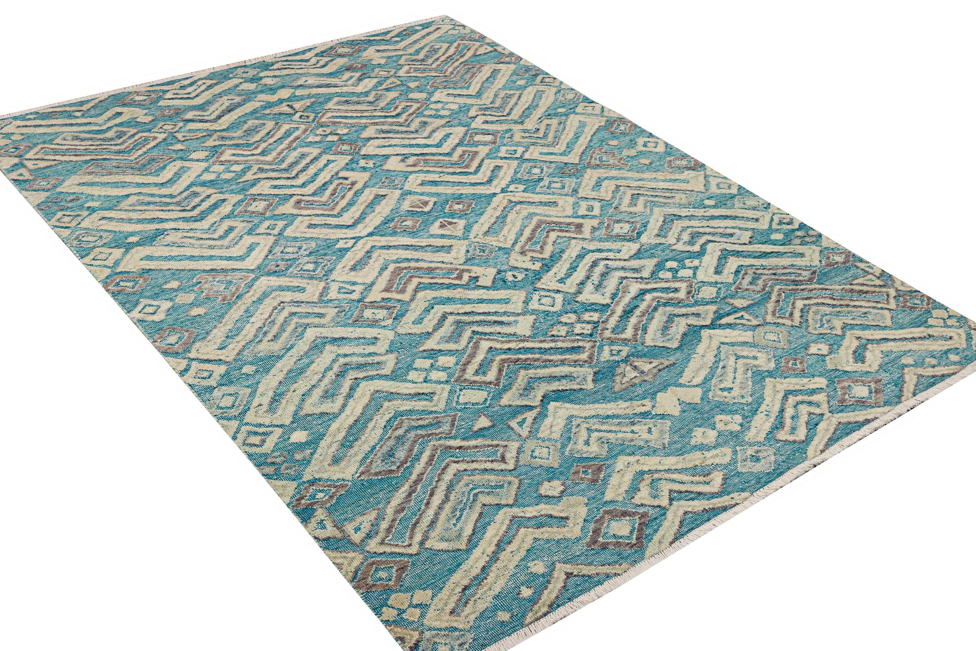 A Moroccan carpet, relief pattern, ca. 398 x 200 cm.