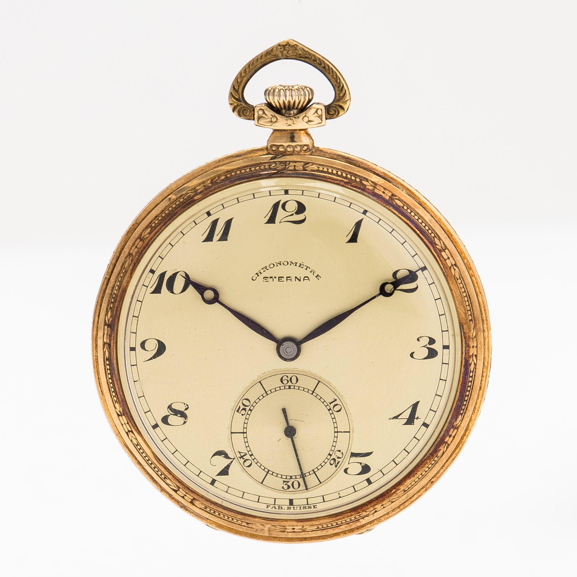Eterna pocket watch clearance