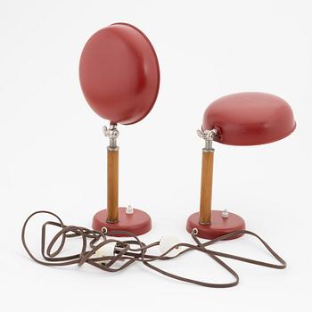 A pair of 1930's wall/table lamps.