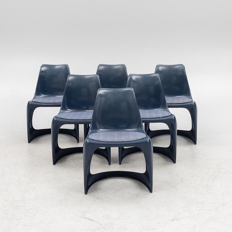 Steen Østergaard, a set of 6 '291' chairs, Denmark 1960's.