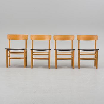 A set of four 20th century chairs.