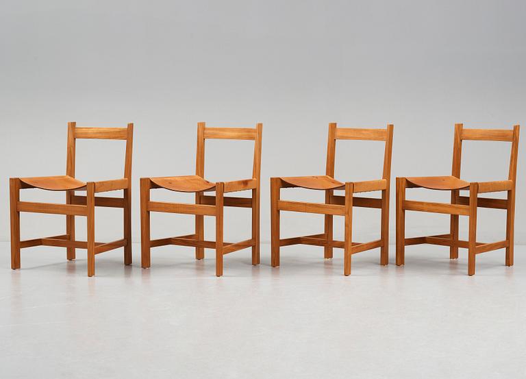 John Kandell, stolar, 4 st, sannolikt utförda av Torsten Schollin år 1955.