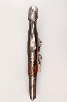 Pistol flintlock, probably Belgium / France, 18th Century later part.