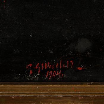 UNKNOWN ARTIST, 19/20th CENTURY, oil on canvas, signed G. Gellerstedt and dated 1904.