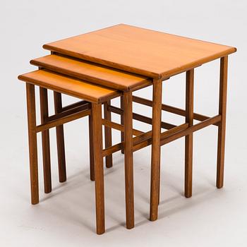 Nesting table consisting of three parts, latter half of the 20th Century.