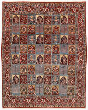 A Qum, semi antique, c. 284 x 226 cm.