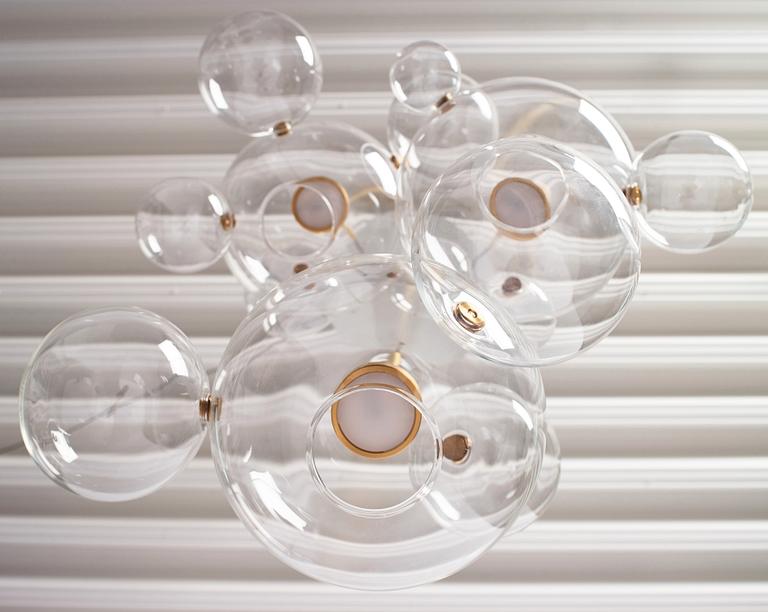 Giopato & Coombes, a "Bolle 14" ceiling lamp, Kalmar Werkstätten, for Svenskt Tenn, 2015.