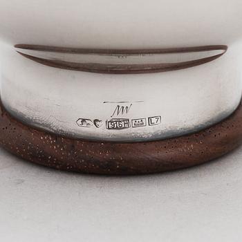 Tapio Wirkkala, gräddsnäcka och sockerskål, silver (916), Kultakeskus, Tavastehus 1963.