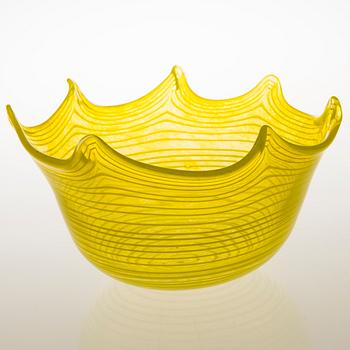 TIINA NORDSTRÖM,  konstglas, "Sun stripe", signerad Tiina Nordström Nuutajärvi 1996.