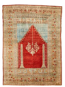 303. MATTO, an antique silk Tabriz, ca 165 x 122,5 cm.