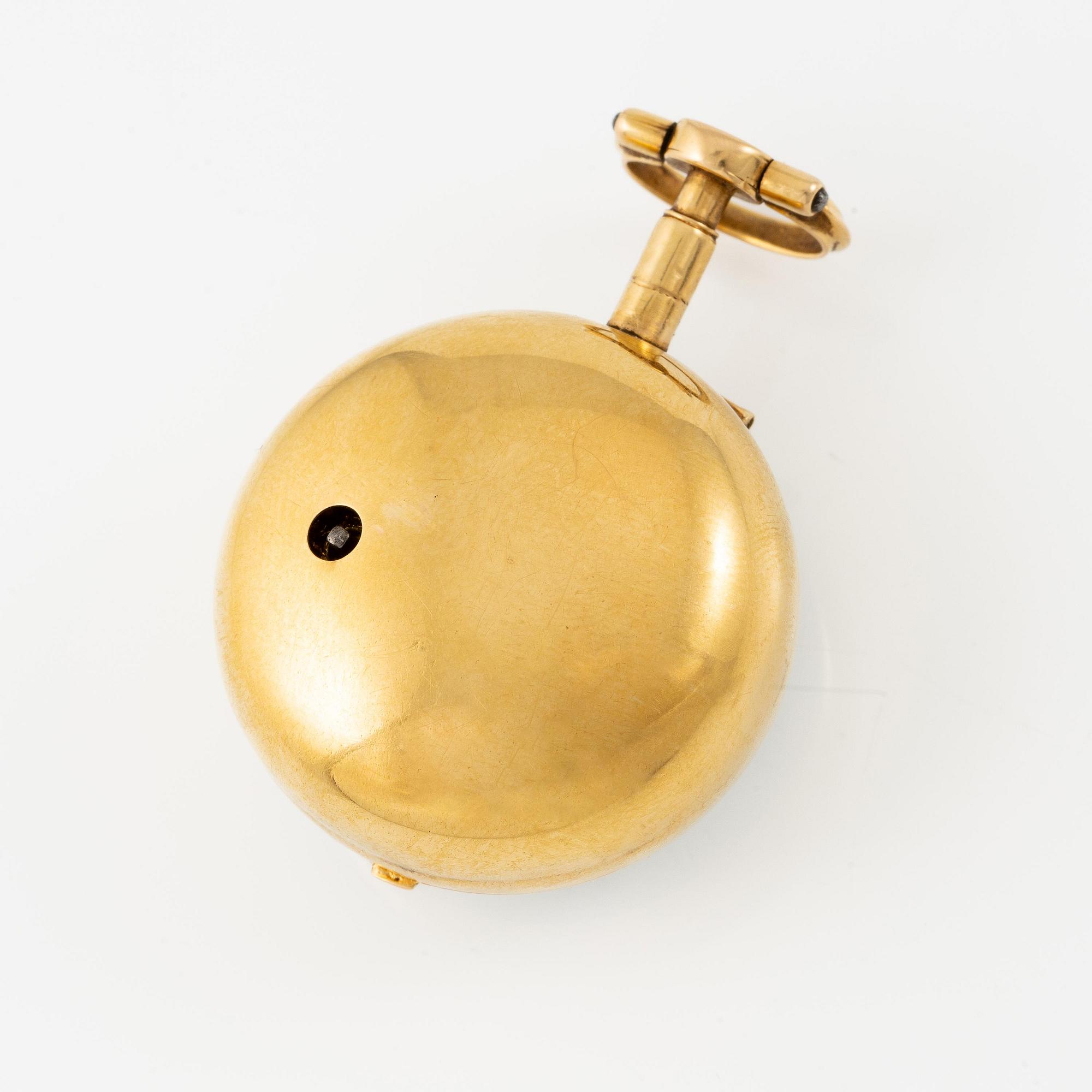 An 18k twin-case pocket watch by Jean-Robert Soret (master in Geneva, fl. ca. 1760-1791).