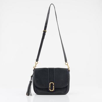 Marc Jacobs, a black leather 'Interlock Courier' messenger bag.