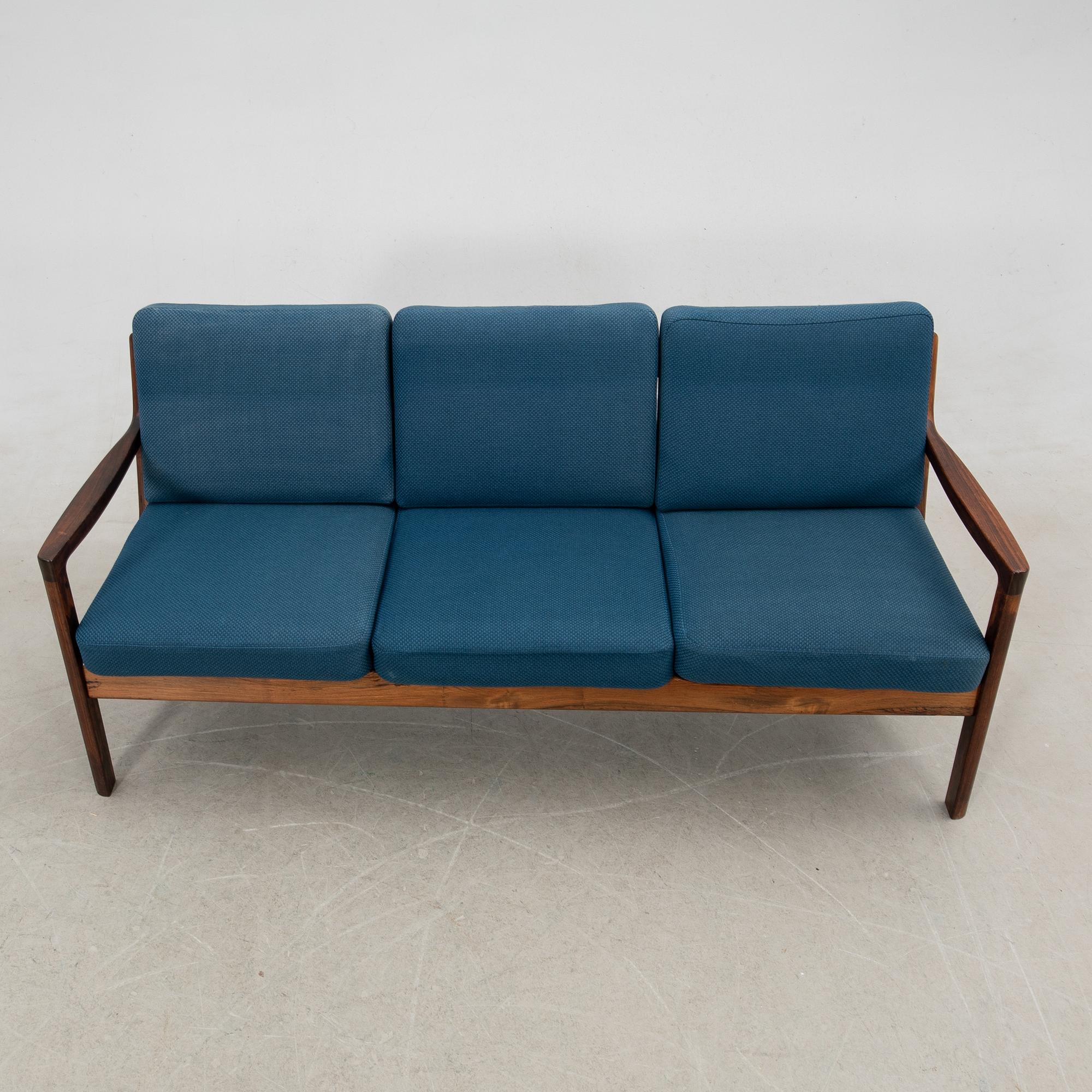 Ole Wanscher, Sofa and armchair "Senator" 166/169 France & Son Cado Denmark 1960s.