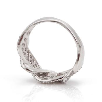 RING, 18K vitguld, briljanter ca 1.56 ct tot.