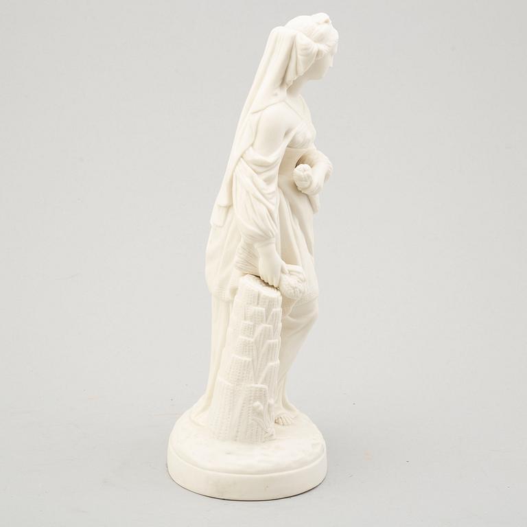 A late 19th century parian 'Ruth' sculpture.
