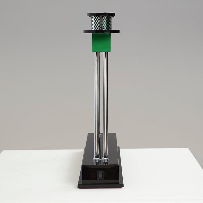 Ettore Sottsass, a "Pausania" table lamp by Artemide Italy, post 1983.