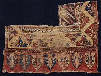 A mid 19th century Cappadocia fragment, c.120 x 93 cm.