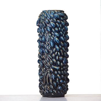 Axel Salto, a monumental stoneware "budding style" vase, Royal Copenhagen, Denmark 1959.