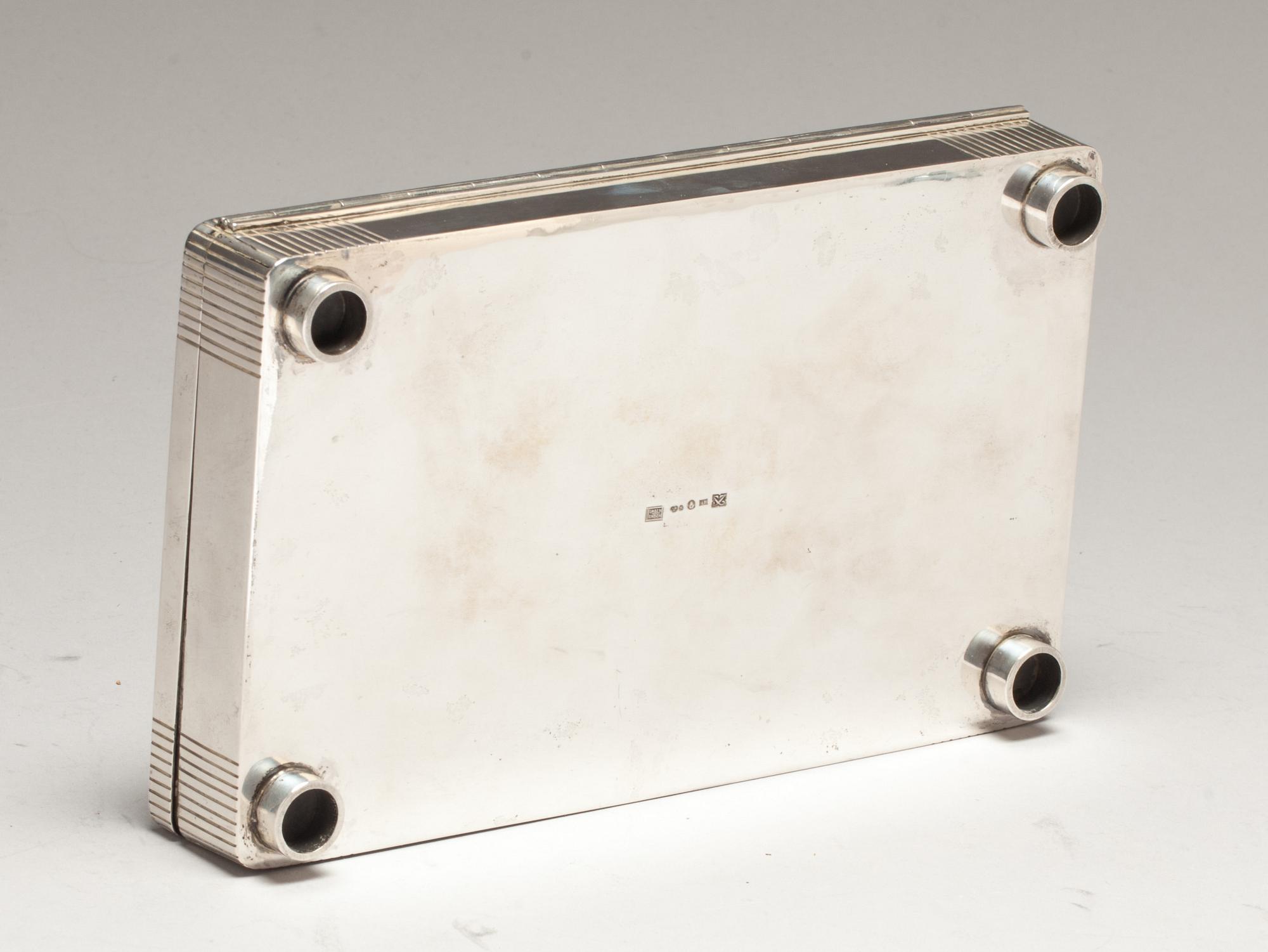 CIGARRSKRIN, silver. Jörgensen. 1933. Tot 790g.