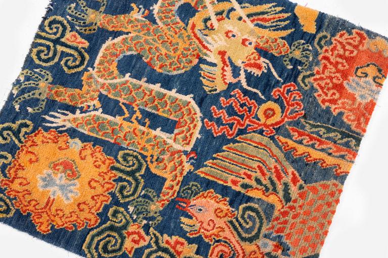 Matta (Khagangma) antik Tibet, omkring 1900, ca 66x61 cm.