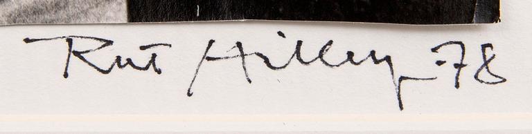 Rut Hillarp, photgraphic picture signed dated and numbered 4/1078.