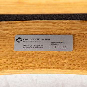 Hans J. Wegner, four chairs, CH20, Carl Hansen & Søn, Denmark.