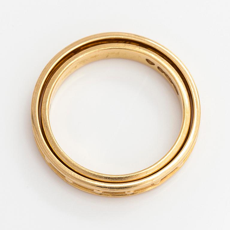 Kalevala Koru, Two 18K gold rings, s.k 'Räisälä ring', model 1271, Helsinki 2007 and 2010.