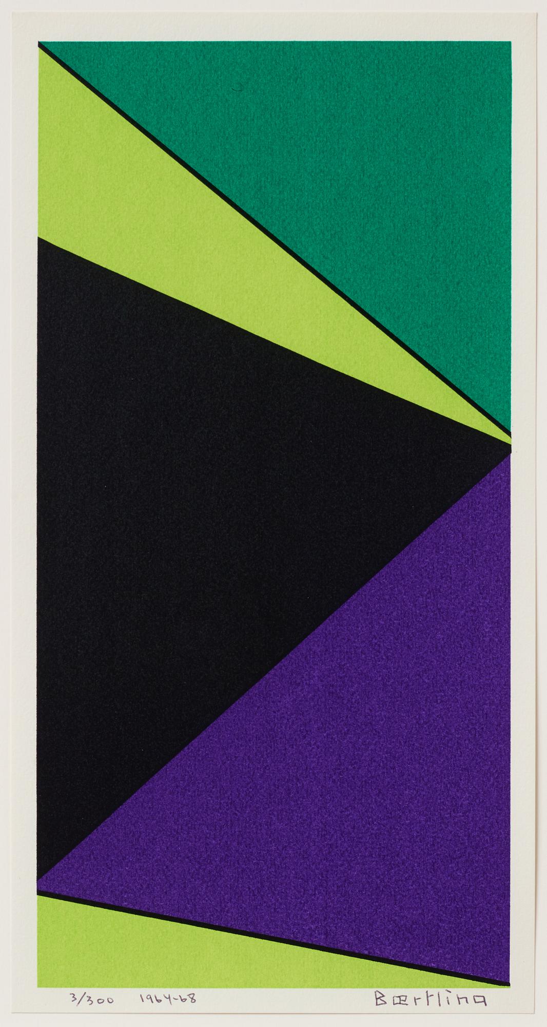 Olle Baertling, silkscreen in colours, 1964-68, signed 3/300.