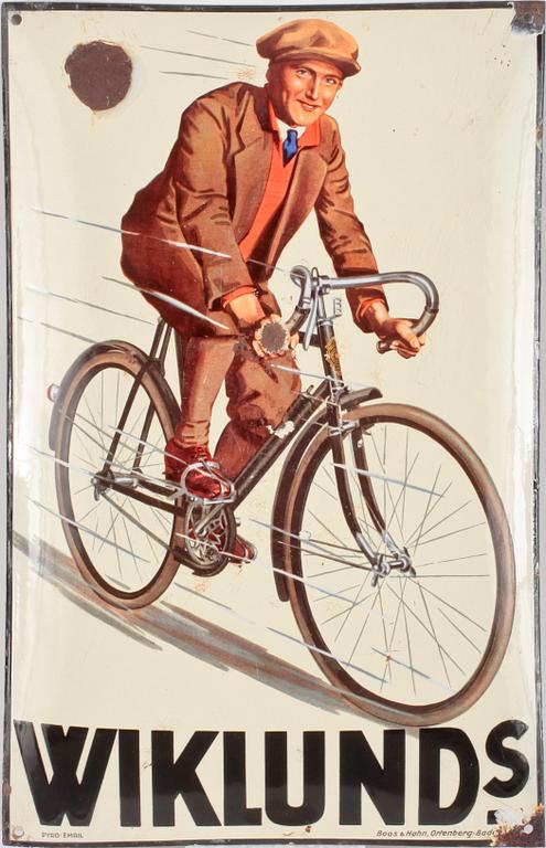 EMALJSKYLT, Wiklunds cyklar, 1930-tal.