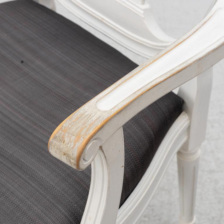 Matsalsgrupp, 13 delar, gustaviansk stil, 1900-talets andra hälft.