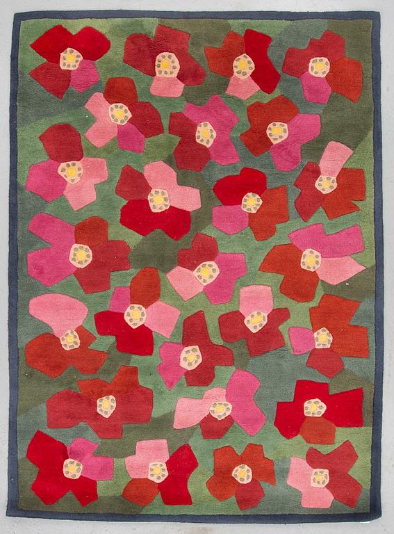 Gunilla Lagerhem Ullberg, matta, "Red Roses", Kasthall Design, ca 235 x 170,5 cm, handmade in India by Superama.