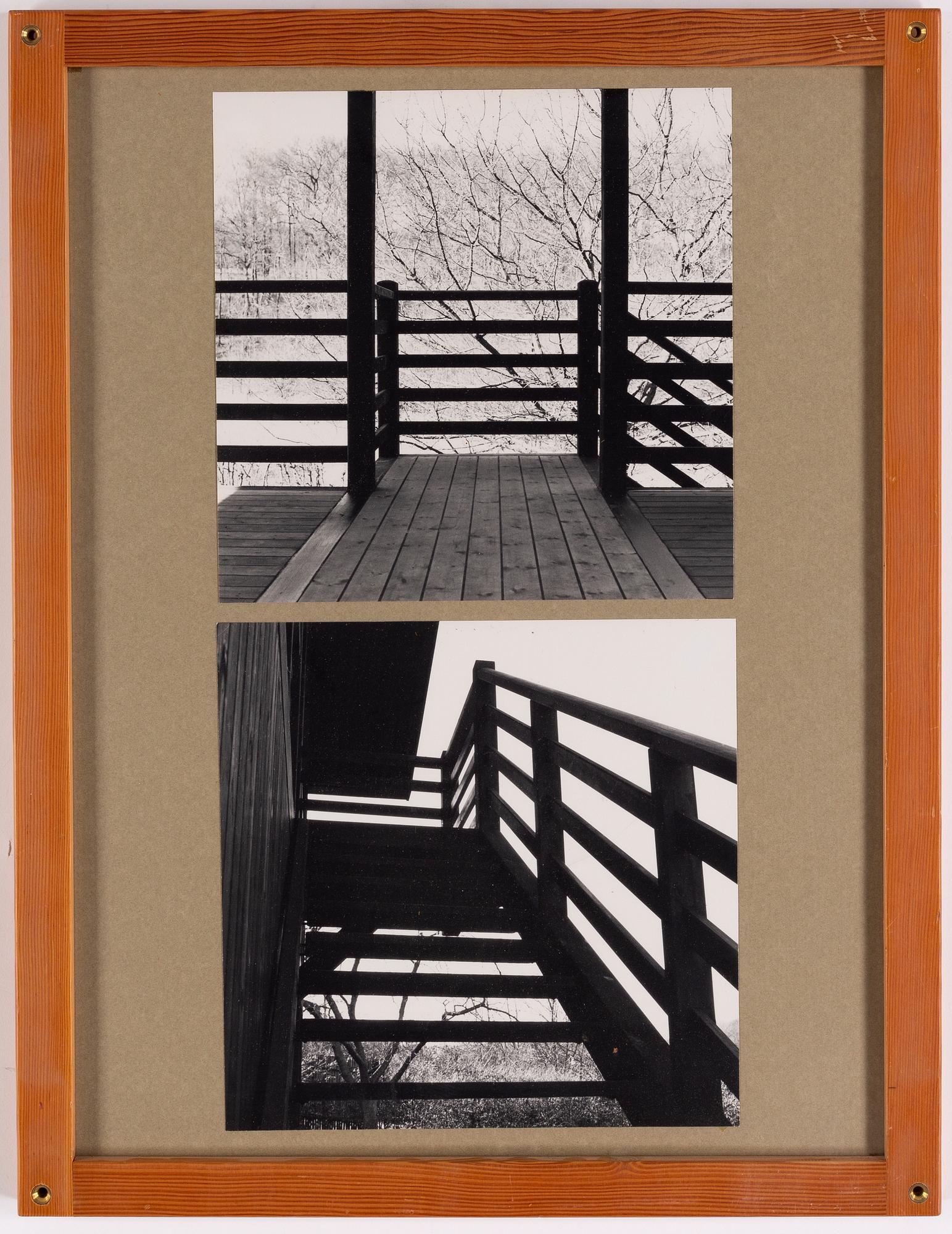 Børge Mogensen, 9 framed photographs depicting Mogensen's house at Soløsevej in Gentofte, Denmark.