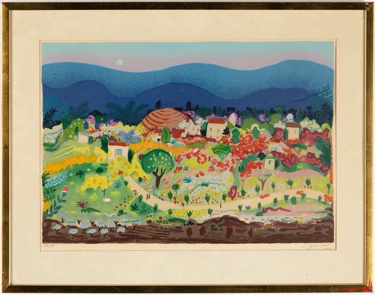 Lennart Jirlow, lithograph in colors, signed and numbured 299/310.