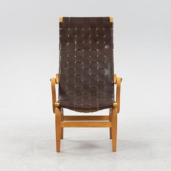 Bruno Mathsson, fåtölj, "Eva Hög", Firma Karl Mathsson, Värnamo, 1972.