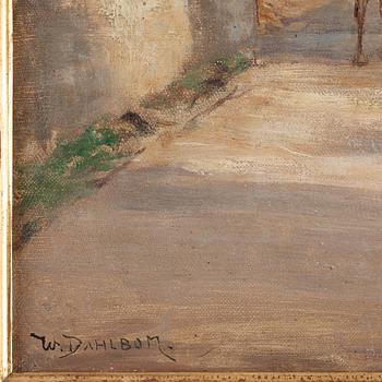 Wilhelm Dahlbom, A street in Menton.