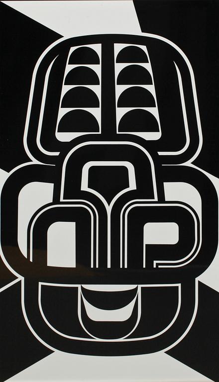 JEAN DEWASNE, serigrafier på metall, 6 st, numr 87/100.