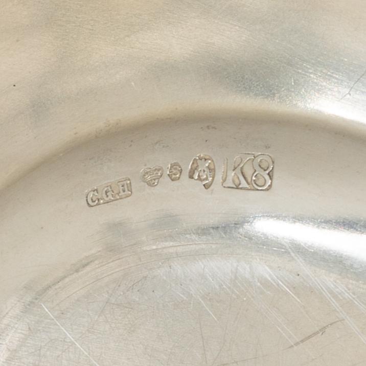 13 pieces of silover for the table, different makers including C.G.Hallberg and GAB, Sweden.