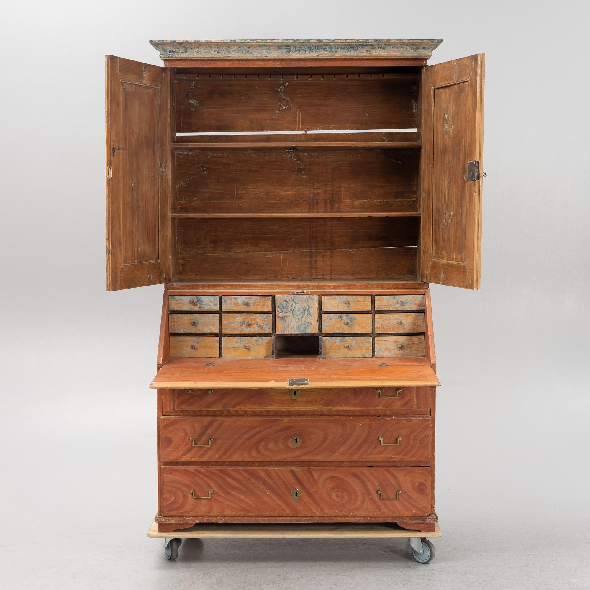 Skrivskåp, tidigt 1800-tal.