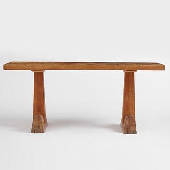 Axel Einar Hjorth, an "Utö" stained pine table, Nordiska Kompaniet 1930s.