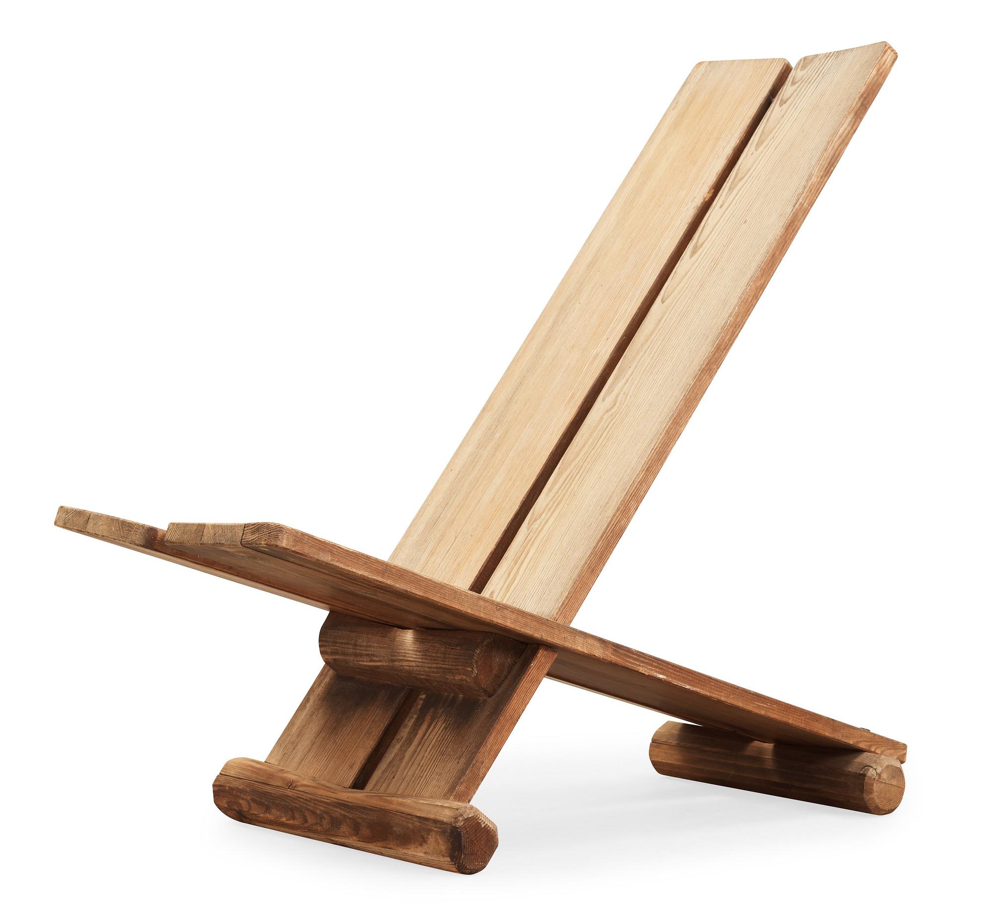 An Axel Einar Hjorth 'Utö' pine easy chair, Nordiska Kompaniet, 1930's.