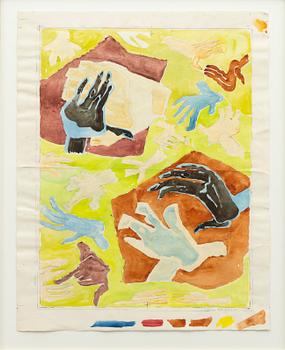 Vera Nilsson, Predecessor to the lithograph "Hands".