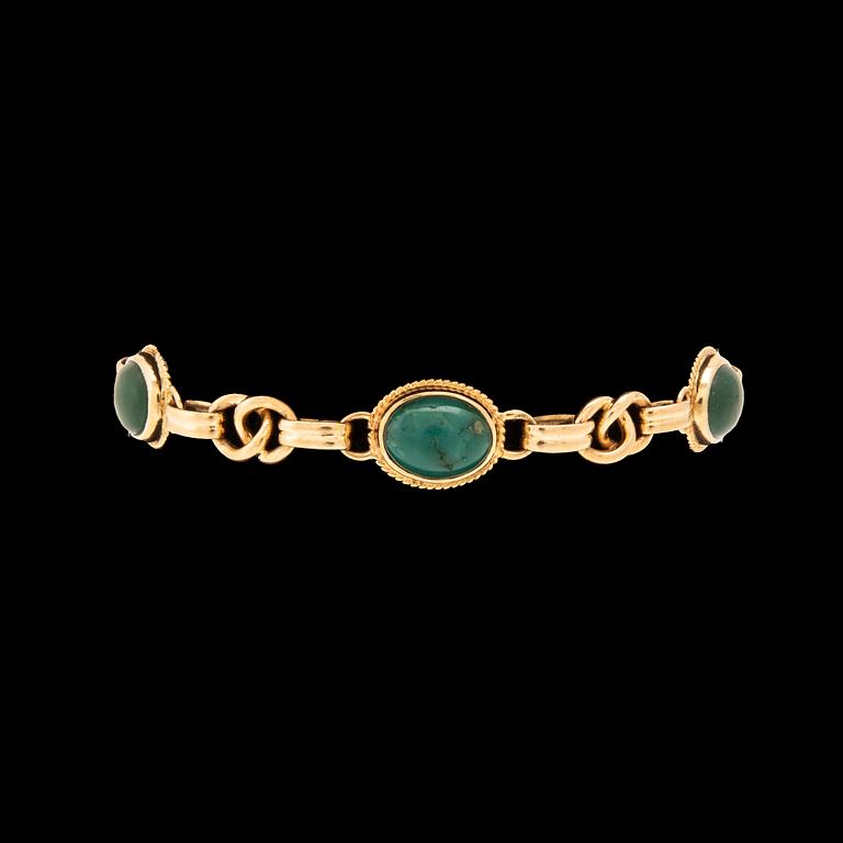 An 18K gold bracelet, Stockholm 1951.