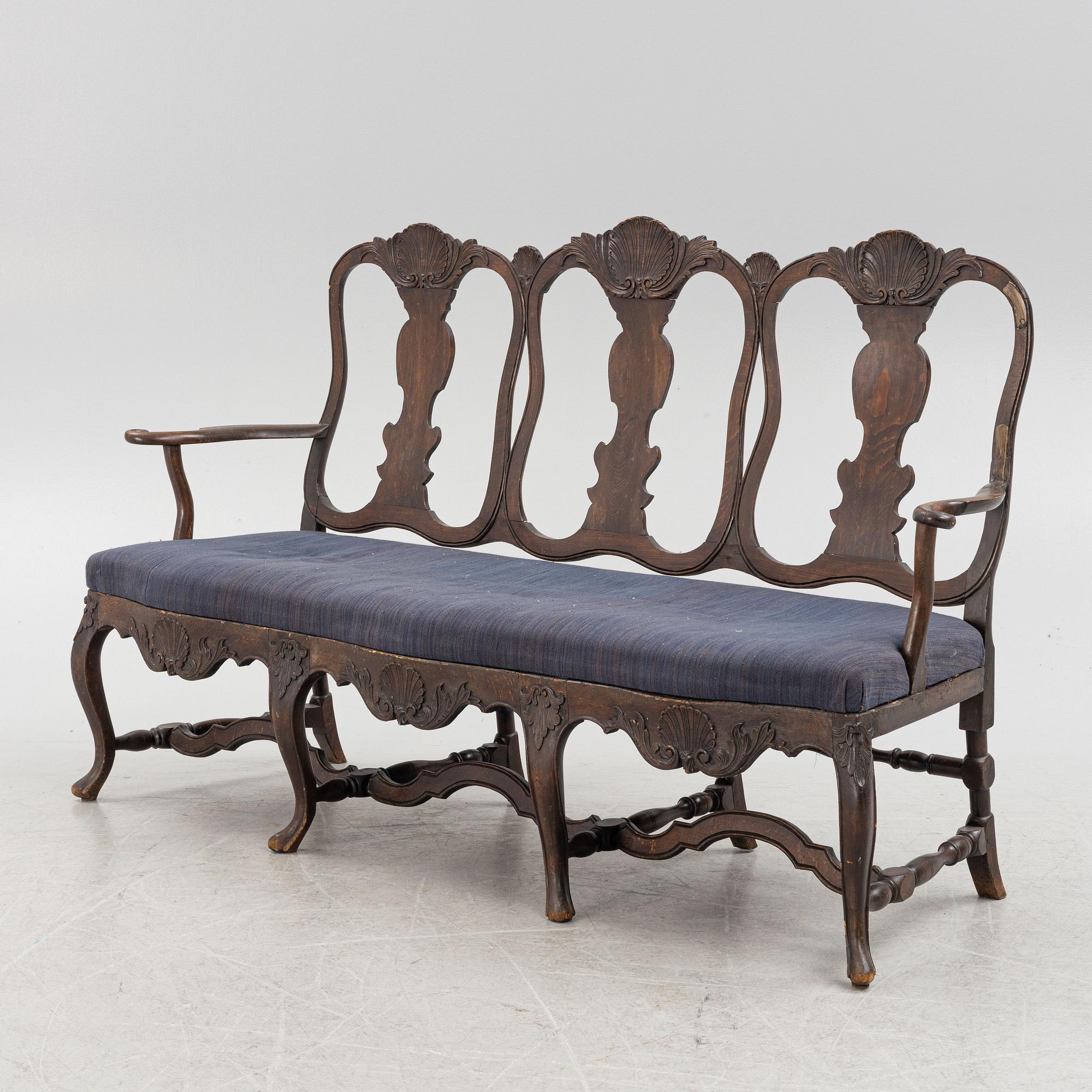 A Norwegian Rococo Sofa, 18th Century.