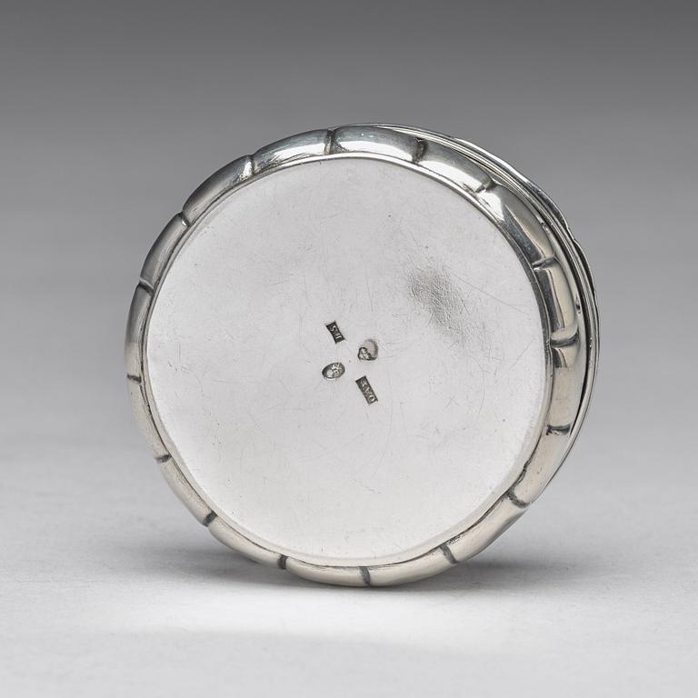 Olof Abel Fernqvist, dosa, silver, Sundsvall 1856.