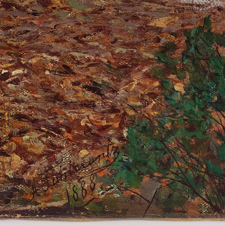Axel Fahlcrantz, Autumn landscape, Engelsberg.
