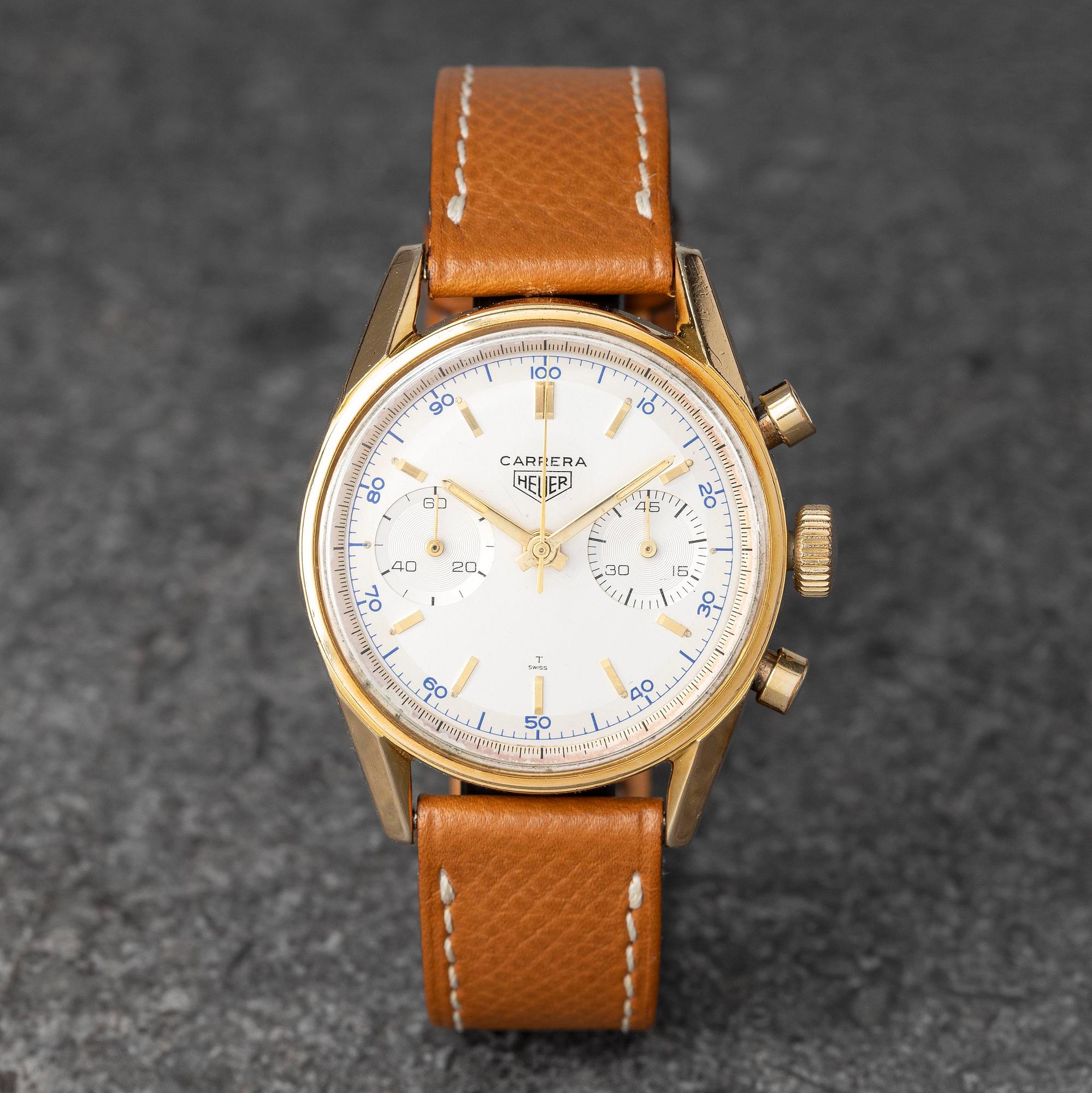 Heuer, Carrera 45, chronograph, ca 1965.